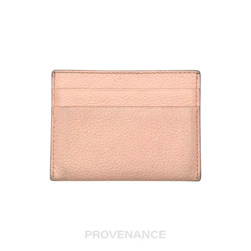 🔴 Burberry Card Holder Wallet -TB Monogram Pink Leather